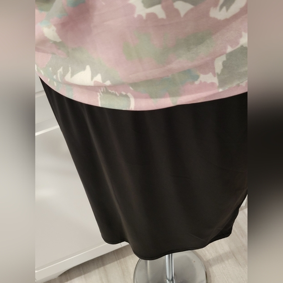 Cupio Blush Floral Dress Lined Women's Size Medium Stretch Long Sleeve - Picture 6 of 12